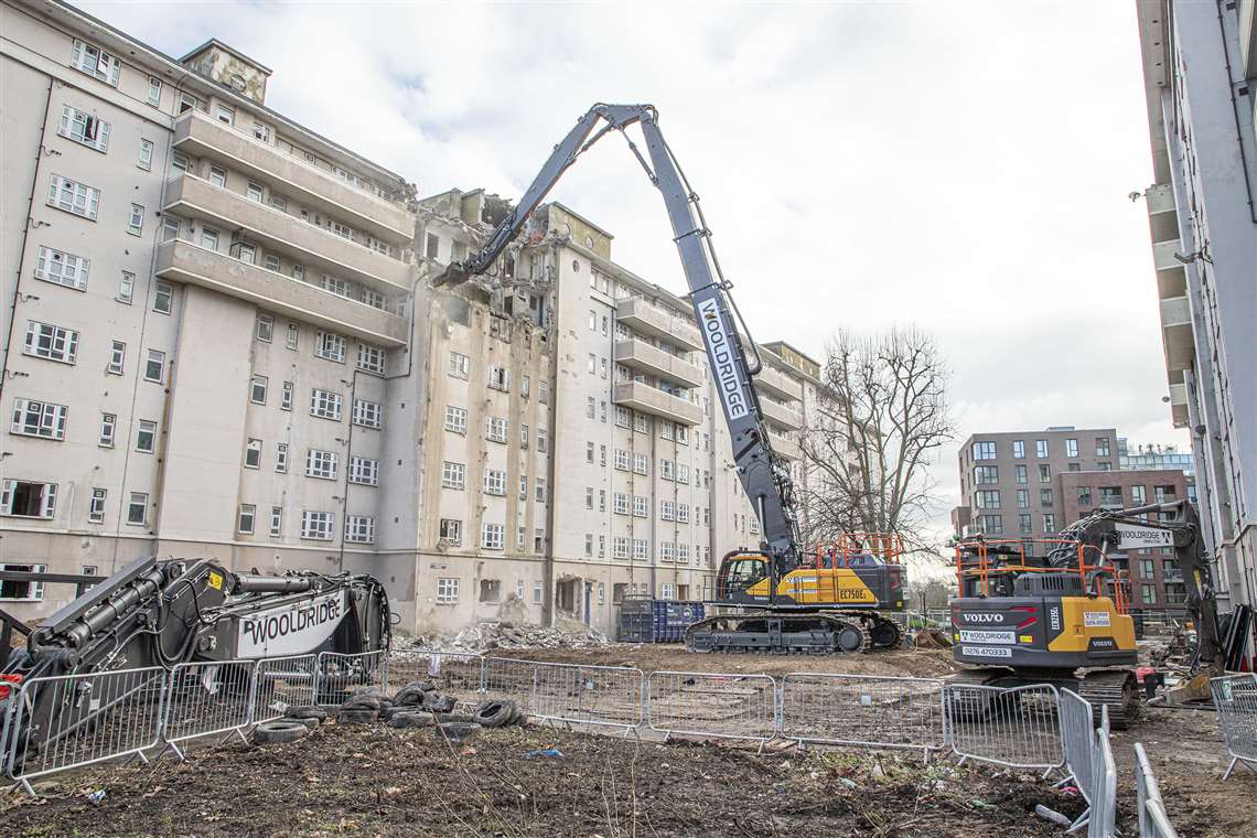 Wooldrigde's Volvo EC750EL high reach excavator