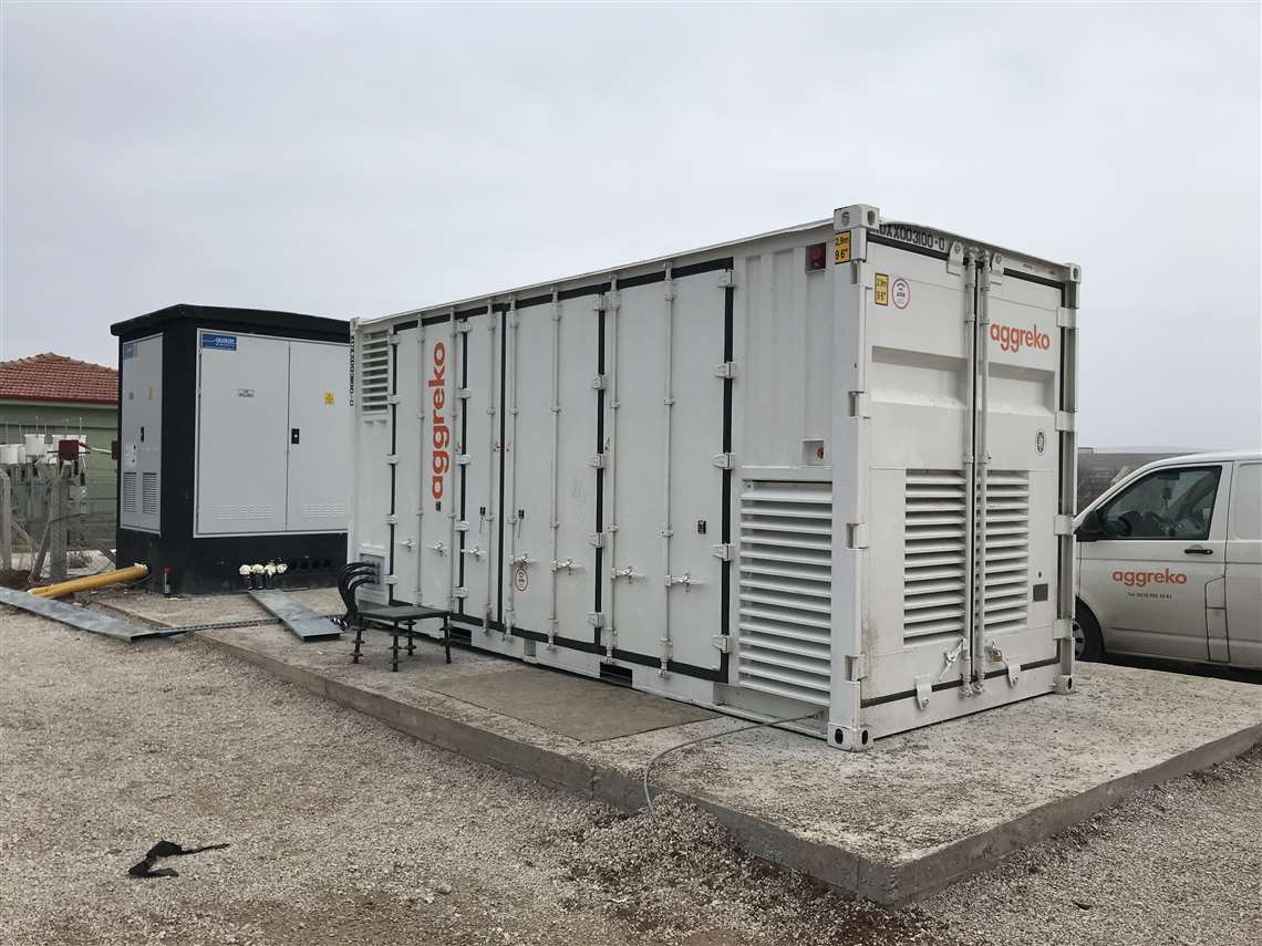 Aggreko's 500kW, one-hour battery system 