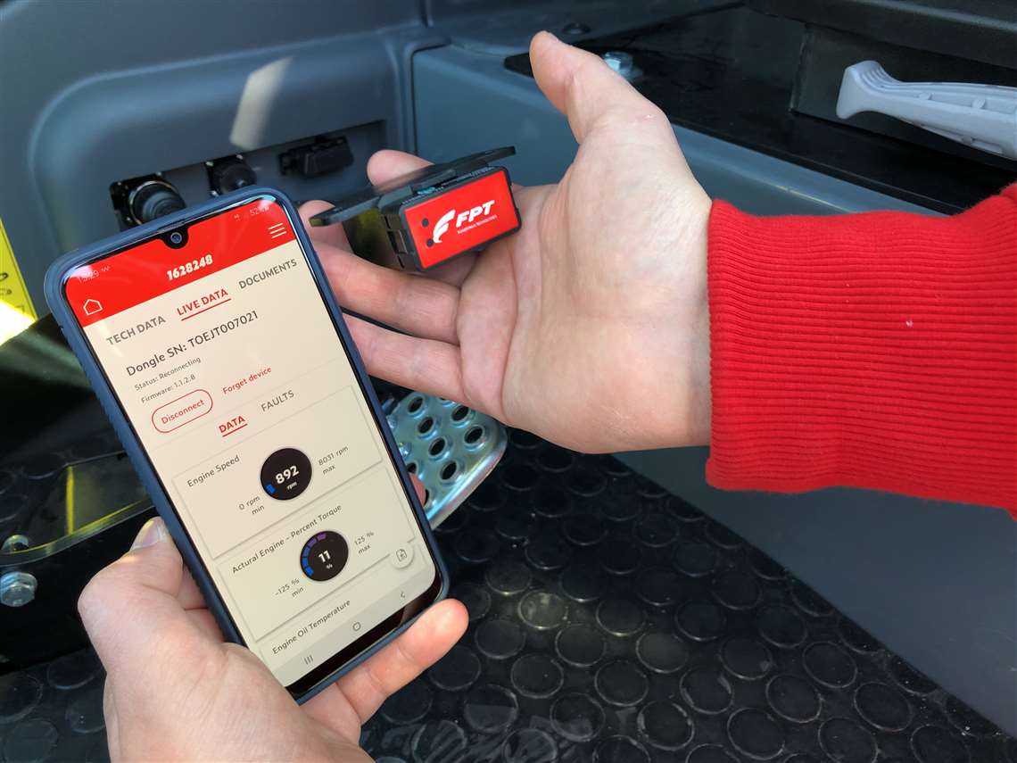 MyFPT app for FPT Industrial's engines
