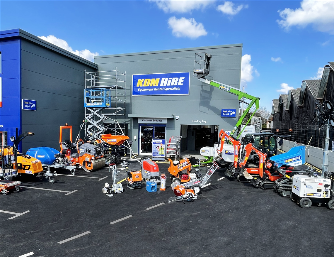 KDM Hire's Belfast depot, Northern Ireland.