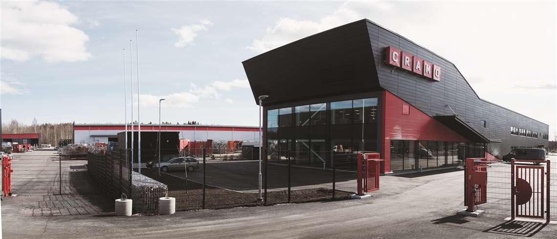 Cramo’s new centre n Åby, Vantaa, Finland