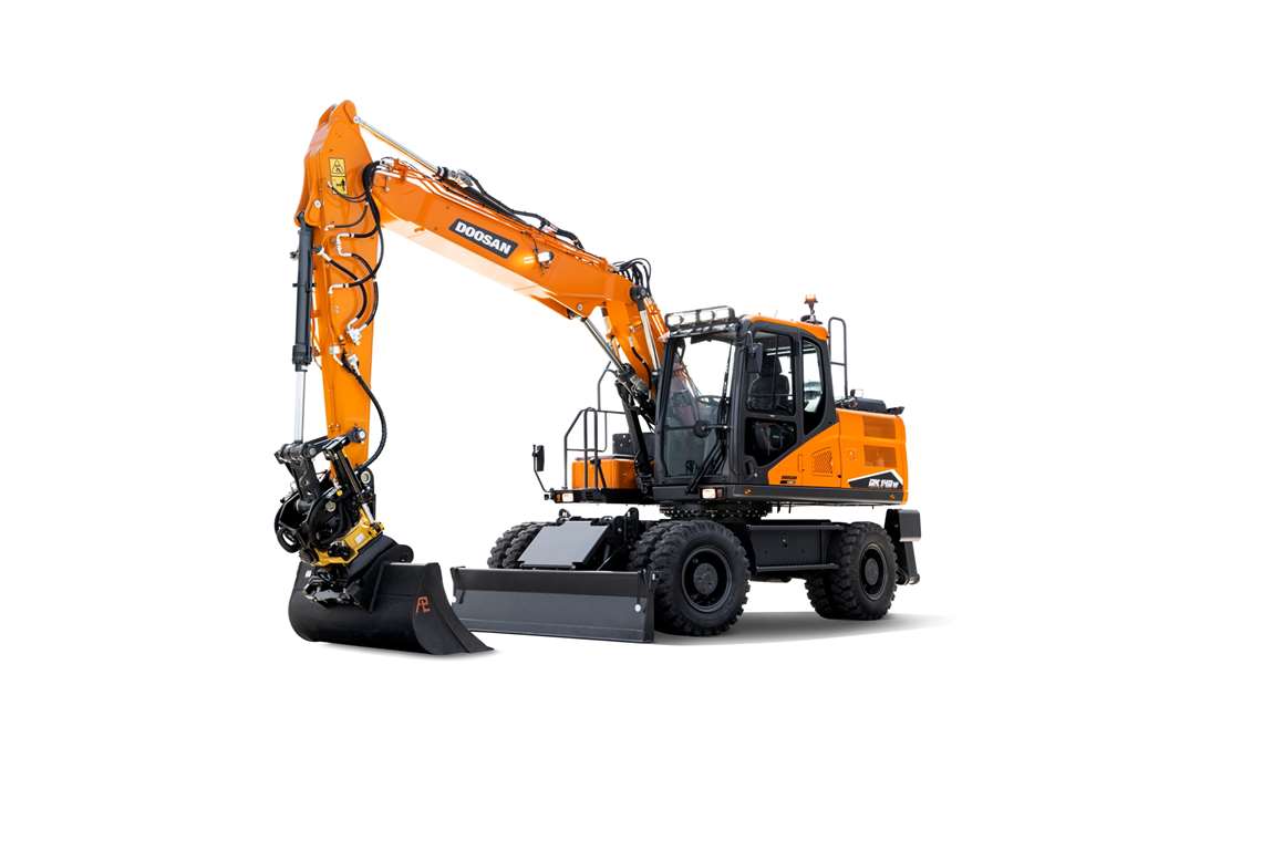 Doosan DX140W-7 wheeled excavator 