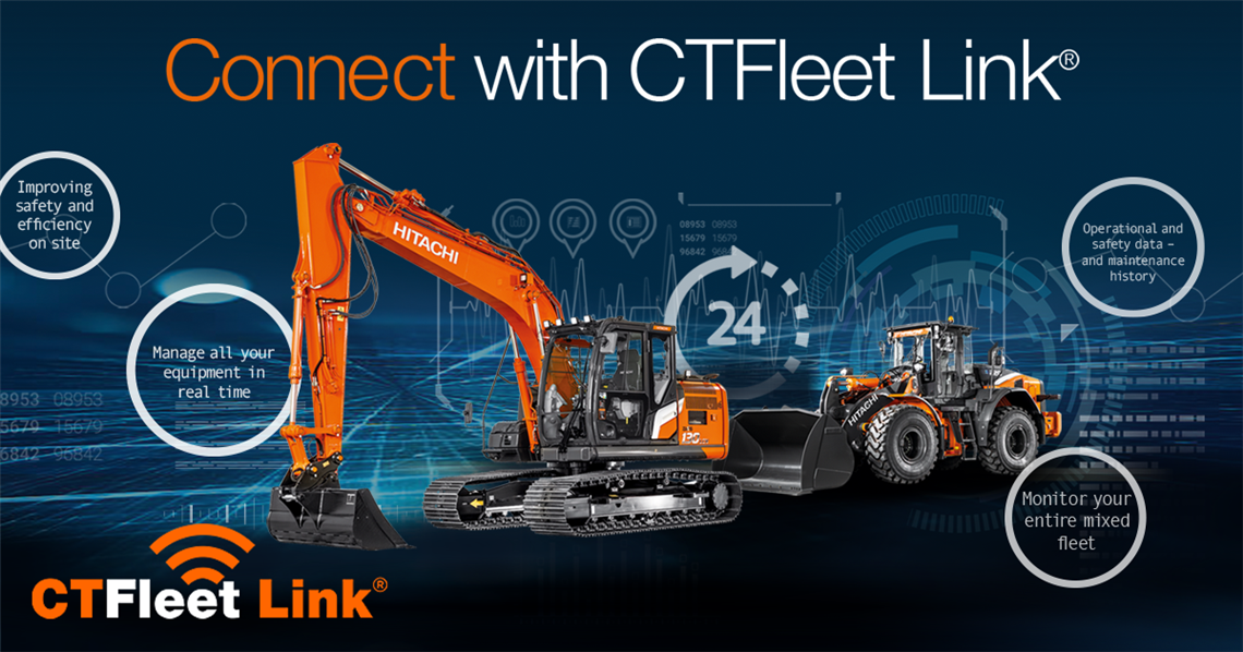 Hitachi CT Fleet Link infographic