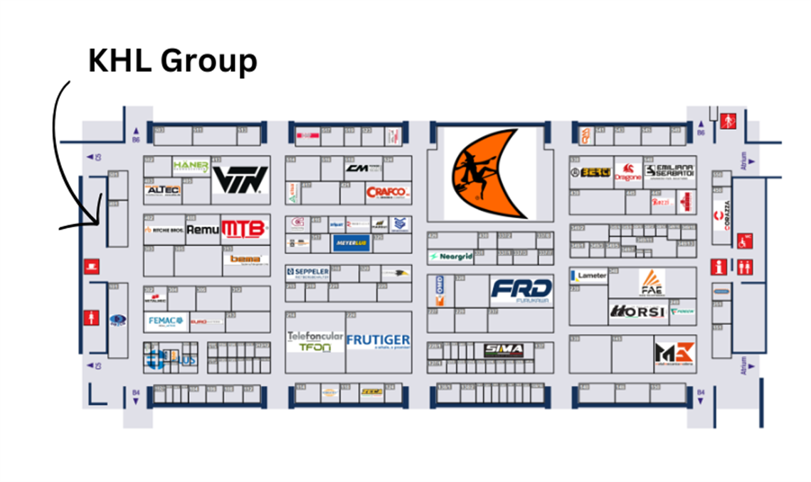 Image showing KHL Group's stand location at Bauma 2025 - Hall B5, Stand 401.