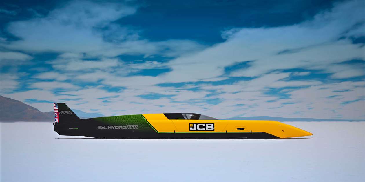JCB's hydrogen-powered car hits 368mph on Bonneville Salt Flats