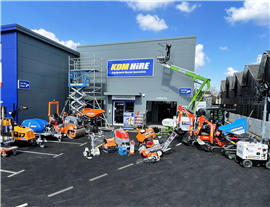 Dépôt de KDM Hire à Belfast, Irlande du Nord.