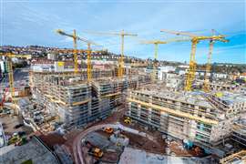 Una gran obra de construcción en Europa