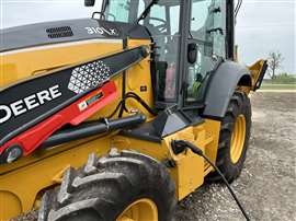 John Deere electric backhoe loader