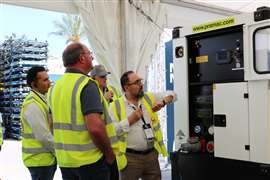 Visitors were given demonstrations of several new products. (Photo: Pramac Generac)