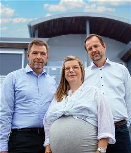 Lasse Ludvigsen (left) Julie Bruun (centre) and Peter Jakobsen (right). 