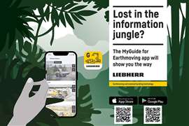 Liebherr app for earthmoving and material handling