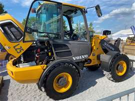Photo of the Volvo L25 electric wheeled loader.
