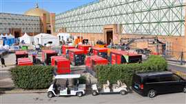 Photo of equipment rented to the Latin Grammys by LoxamHune.