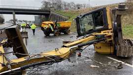 a bridge strike on the A90 at Glencarse, situated between Dundee and Perth earlier in the year