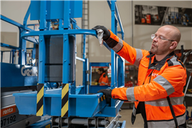 A scissor lift at a Renta group workshop. (Photo: Renta Group)