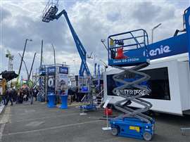 The Genie stand at Intermat