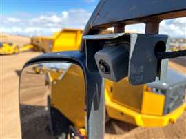 A safety camera on a John Deere ADT (Image: Mitchell Keller)