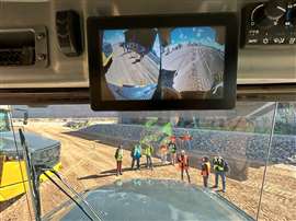 John Deere's Advanced Vision System inside it's P-Tier ADT (Image: Mitchell Keller)