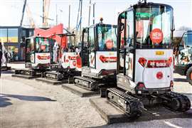 New generation Bobcat mini excavators at bauma 2025 (Image: Bobcat)