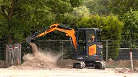 Develon has launched the CX25Z-7 mini excavator with the urban construction and rental markets in mind