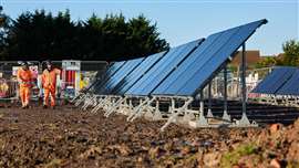 Kier is trialling solar panels backed up by green-hydrogen-powered fuel cells on a site in Somerset, UK