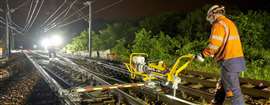 Photo of specialist rail maintenance equipment now being offered nationally by rental company Kiloutou. (Photo: Kiloutou)