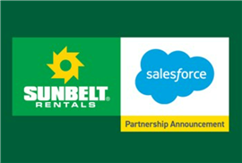 Logo of Sunbelt Rentals and Salesforce.