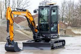 La nouvelle Case CX38D est la 20e machine de la gamme de mini-pelles Case (Image reproduite avec l'aimable autorisation de CNH)