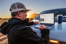 Example of John Deere's PRO Service platform in use at a desert site. Image: John Deere