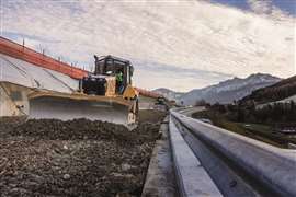 Dozer che utilizza la tecnologia Topcon MC Max Dozer