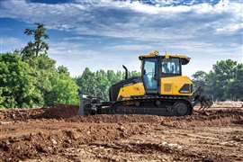 A Trimble Ready Hyundai Construction Equipment HD130A dozer. Image courtesy Trimble
