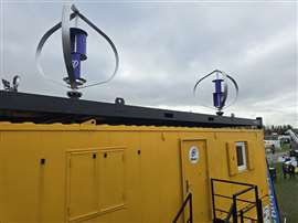 Nixon’s new 32ft solar wind turbine frame