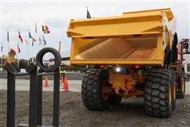 O desafio dos pneus (Imagem cortesia da Volvo CE)