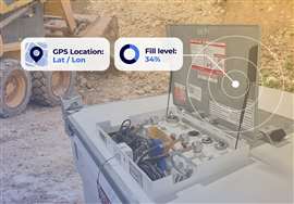 Graphique illustrant la technologie Xtellio de surveillance du niveau de carburant dans un réservoir mobile. (Image : Xtellio)