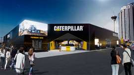 Digitale Darstellung des Eingangs zum Cat's Operator Stadium auf der Conexpo-Con/Agg 2026 in Las Vegas (Bild mit freundlicher Genehmigung von Caterpillar)