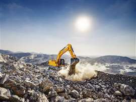 A 520X da JCB é a maior escavadeira de esteiras da Série X até o momento (Imagem cedida pela JCB).
