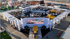 Volvo CE's stand at ConExpo 2026.