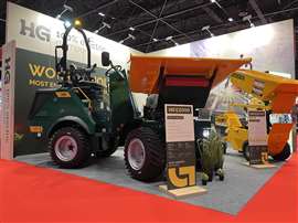 HG's E2000 electric dumper at the IRE show in Maastricht, the Netherlands (Image: KHL Group)