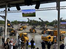 A picture taken at the recent Volvo Days, which was the largest event in the company's history