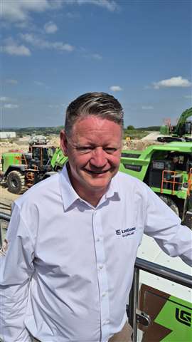 Dean Thornewell, MD of LiuGong UK at Hillhead 2026 