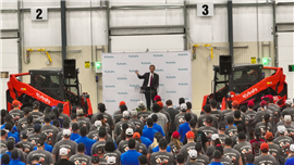 Kubota North America expands its construction equipment manufacturing presence at Great Plains Manufacturing
