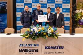 Komatsu and Atlassian Williams F1 Team have extended their global partnership beyond 2026