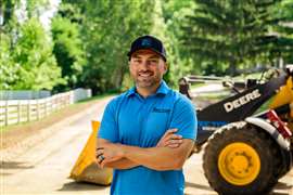 Patrick Rector, copropietario de Rector Excavating (Imagen cortesía de John Deere)