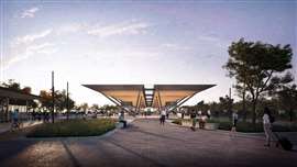 Digitale Darstellung des Bahnhofs Swords Central für die Dublin MetroLink (Bild: Dublin MetroLink)