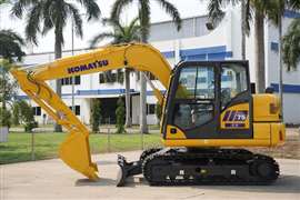 Excavadora hidráulica Komatsu PC75-10M0 de 7 toneladas para el mercado del sudeste asiático (Imagen: Komatsu)