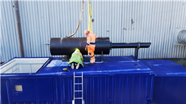 Marapco's MP1100E 1100 kVA generator, powered by a Perkins 5008 engine, installed at the Royal Victoria Hospital in Belfast (Image courtesy of Perkins)