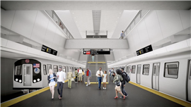 Rappresentazione digitale della seconda fase della metropolitana di Second Avenue a New York (Immagine: MTA)