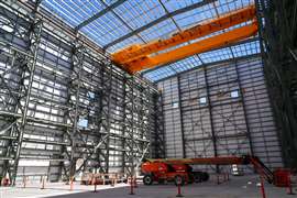 A view inside an under-construction test and fueling facility at TerraPower’s Kemmerer nuclear power plant being built in southwestern Wyoming, USA (Image: USA Today Network via Reuters Connect)