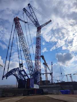 Zoomlion cranes are working at the Akkuyu Nuclear Power Plant on Türkiye’s Mediterranean coast