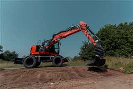 Kubota KW095 nine-tonne wheeled excavator